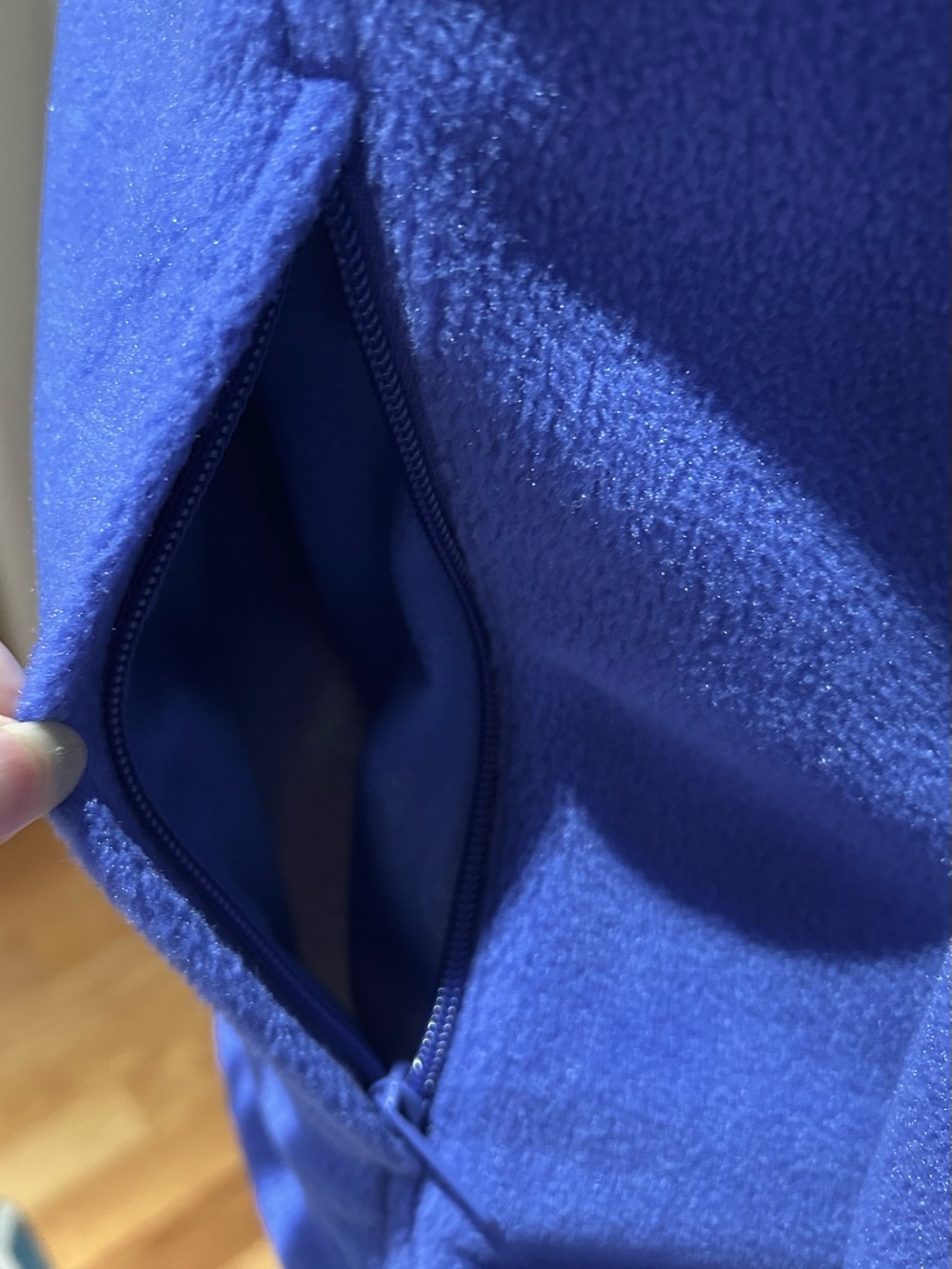 Columbia Periwinkle Blue Full-Zip Fleece Jacket Size M - Picture 3 of 6
